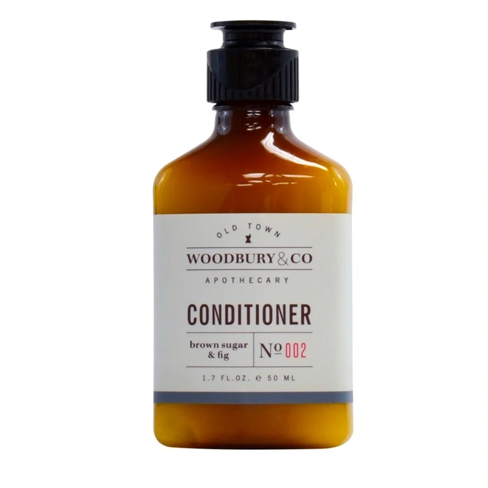 WOODBURY & CO Brown Sugar Fig Travel Bath Set Shampoo Body Wash Conditioner NWT
